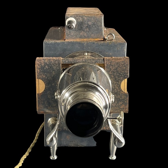 Antique Magic Lantern Slide Bulb Projector Late 1800s + Extra Slides *WORKS* - Picture 7 of 16
